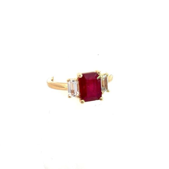 Natural Ruby Sapphire Ring 6.5 14k Y Gold 2.51 TCW Certified $3,950 310636 - Picture 8 of 16